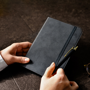 Carnet à couverture rigide A5 B6 GRAVINO Boîte PU Numéro de page - Product Image 5