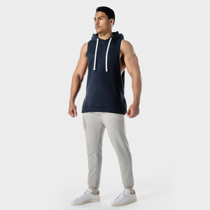 Men's Custom Eco-Friendly Quick Dry Breathable Pocket Design <b>Workout</b> Gym <b>Hoodies</b> for Summer Wholesale with Tie-Dye Printing - Product Image 3
