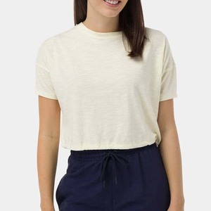 เสื้อยืดผู้หญิงแฟชั่นขายส่ง ผ้าฝ้าย 100% คุณภาพสูง ทรงโอเวอร์ไซส์ คอกลม เนื้อผ้านุ่ม สวมใส่สบายทุกวัน - Product Image 1