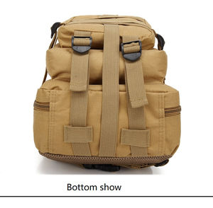 Sac à dos tactique en toile de haute qualité avec fermeture éclair, grande capacité, design camouflage, pour entraînement en extérieur, chasse, randonnée, camping, imperméable - Product Image 3