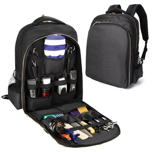 Hairdresser Durable Lightweight Large-capacity Portable Simple Polyester Zipper <b>Backpack</b> for Haircut <b>Tools</b> Hair Dryer Trimmers - Product Image 1