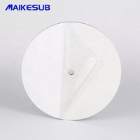 Almacenes-Reloj de mdf con sublimación, forma redonda normal, tablero de reloj con prensa térmica para Decoración