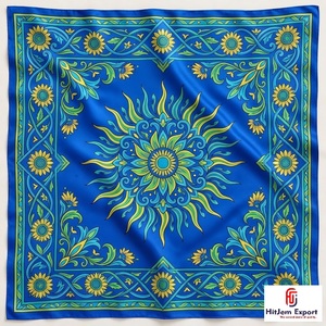 Custom <b>Printed</b> Silk Feel Square Headscarf Womens Fashion OEM ODM Manufacturer Penghu Custom Fabric Products Wholesale - Product Image 6