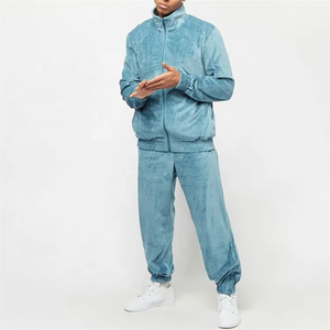 Conjunto Deportivo de Terciopelo para Mujer, Chaqueta de Terciopelo Suave, Pantalones Jogger, Atuendo Casual a la Moda - Product Image 1