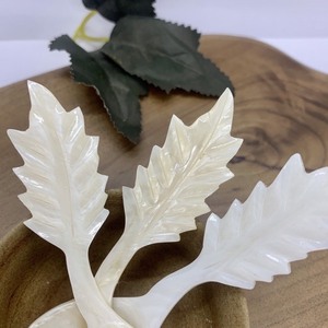 Cuillère en coquillage faite à la main en nacre naturelle, vaisselle écologique pour la restauration et les fêtes - Product Image 4
