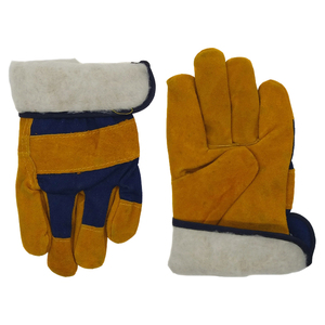 Premium Cowhide Leather <b>Thermal</b> Outdoor Plain <b>Work</b> <b>Gloves</b> Heavy Duty Construction Durable Safety Industrial <b>Gloves</b> - Product Image 1