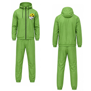Ensemble veste coupe-vent et pantalon pour homme, vêtements de sport légers en polyester personnalisés, entraînement physique, jogging, extérieur, fabricant en gros - Product Image 5