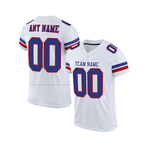 Maillot de baseball blanc personnalisé, col en V, manches courtes, 100 % polyester, maille respirante, évacuation de l'humidité, imprimé par transfert thermique, unisexe - Product Image 2