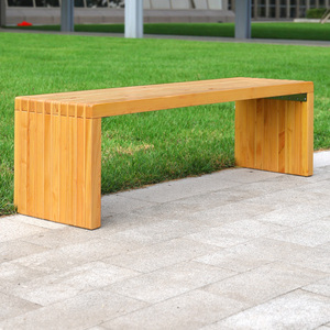 Banc de jardin moderne en bois d'acacia écologique Minh Phuoc pour 2 personnes, sans dossier, pour terrasse et jardin - Product Image 6