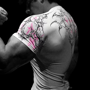 Camiseta de Compresión Rash Guard Personalizada con Estampado Digital, Transpirable, de Spandex/Poliéster 220g, para Hombre, Manga Larga, Anti-UV, para MMA y BJJ - Product Image 3