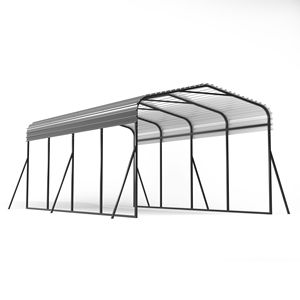 12'x20'ft Carport nero per esterni pesanti per tettoie e Carport per garage da cortile - Product Image 2