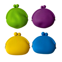 Portefeuille pour enfants en silicone imperméable, style fête, couleur personnalisée, couleur unie, design décontracté, fabriqué au Vietnam