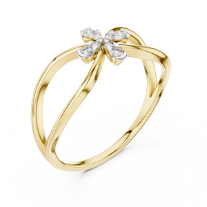 Bague en or rose 18 carats plaqué rhodium avec diamant de laboratoire taille brillant CELESTIAL KNOT, idéale pour fiançailles, mariage, fête, Saint-Valentin et usage quotidien - Product Image 6