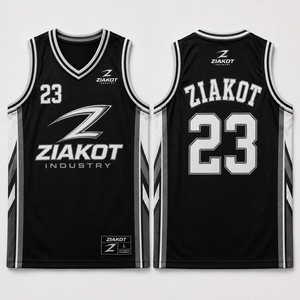Wholesale Direct Ziakot Industry Custom Black White Pinstripe White-Old Gold Authentic Basketball Jersey - Product Image 3