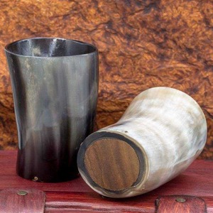 แก้วน้ำเขาควายทำมือแบบดั้งเดิม วัสดุธรรมชาติ ดีไซน์วินเทจ - Product Image 4