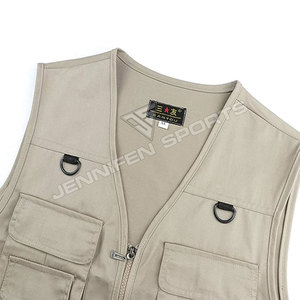 Nuevo Chaleco Masculino Personalizado de Secado Rápido con Múltiples Bolsillos, 100% Algodón, Tela de Lona, Chaleco Casual para Hombre, Chaleco de Caza para Hombre - Product Image 3