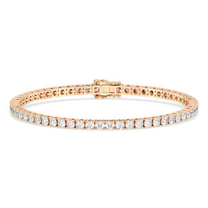 REYES Customize 925 Sterling <b>Silver</b> VVS Moissanite Tennis Bracelets 14K Gold Rhodium Plated Wedding Gift Fine Jewelry <b>For</b> <b>Women</b> - Product Image 5