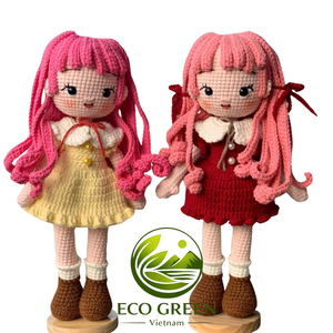Muñeco de Ganchillo Suave, Amigurumi, Juguete de Peluche, Figura de Ganchillo de Estilo Vintage para Decoración de Guardería, Venta al por Mayor, Hecho a Mano - Product Image 1