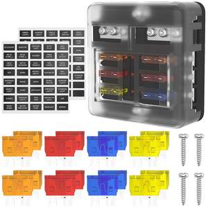 กล่องฟิวส์ใบมีด 6 ช่อง 12V สำหรับเรือ พร้อมไฟแสดงสถานะ - Product Image 1