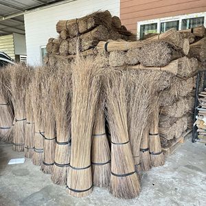 Balai en fibre de coco écologique / Balai en manche de palmier durable à manche court pour le nettoyage domestique, le jardin et la cour - Product Image 6