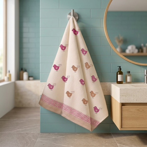 Export Quality <b>Waffle</b> Bath Towel Cotton Lightweight Absorbent Quick Dry Bathroom Spa Hotel Use Available In Bulk Quantity - Product Image 4