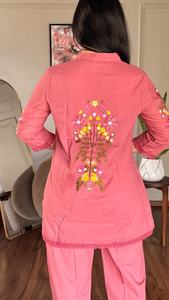 Most Selling Designer Cotton Taj <b>Kurti</b> with Lightweight Fabric for Comfortable Summer Wear and Office Styling Available For Sale - Product Image 6