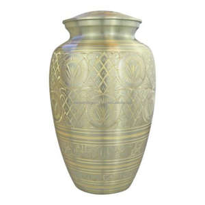 Urnes funéraires en laiton de style américain Fournitures funéraires Urne de souvenir pour cendres adultes Meilleure vente Urnes commémoratives pour humains bien-aimés et bocal - Product Image 3