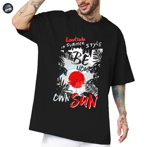 T-shirts personnalisés de haute qualité pour hommes, impression DTG, pour un usage décontracté, nouvelle arrivée, t-shirts simples pour hommes avec impression DTG, faible MOQ. - Product Image 3