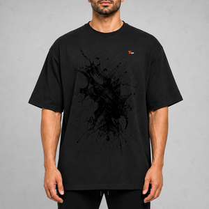 เสื้อยืดโอเวอร์ไซส์สไตล์สตรีทแวร์สำหรับผู้ชาย ผ้าฝ้าย 100% แขนสั้น คอกลม ทรงบ็อกซี่ ระบายอากาศได้ดี เป็นมิตรกับสิ่งแวดล้อม น้ำหนัก 220 กรัม - Product Image 5