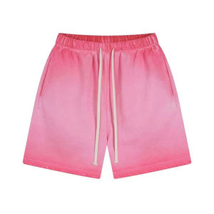 Shorts décontractés pour hommes en coton doux délavé à l'acide, coupe décontractée, légers et respirants pour adultes - Product Image 5