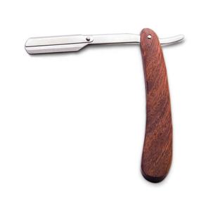 Navaja de Afeitar con Mango de Madera y Hoja Única de Acero Inoxidable, Navaja de Barbero para Cabello, Rostro y Cuerpo. - Product Image 6