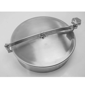 Tapa de registro atmosférica de acero inoxidable de 400 mm para acceso a tanques, uso industrial - Product Image 3