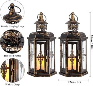 Trending Design Golden Finish Metal <b>Lantern</b> Decorative <b>Candle</b> <b>Holder</b> For Luxury Home And Event Decoration Purpose - Product Image 4