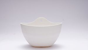 Jardinière suspendue décorative en pot de fleur mural en demi-cercle pour la maison et le jardin - Product Image 6