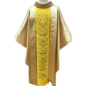 Casulla y Estola Estampadas, Túnica Larga para Sacerdotes Cristianos, Traje de Sacerdote, Túnica de Oración - Product Image 3