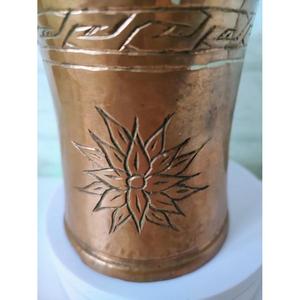 Taza de Jugo de Cobre Antiguo con Diseño de Girasol, Tazas Vintage para Decoración de Fiestas y Eventos - Product Image 6