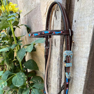 บังเหียนโพโลแบบเย็บประณีตสั่งทำพิเศษ พร้อมสายบังเหียนแบบอังกฤษ ราคาขายส่งจากโรงงาน ผู้ผลิตแผ่นรองอกม้า - Product Image 5