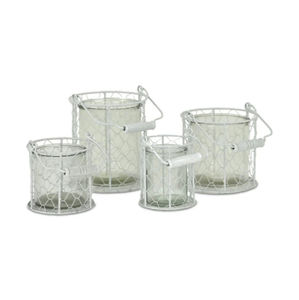 Ensemble de 2 porte-bougies votives en fer et verre noir de haute qualité pour la décoration de la maison, Noël et les mariages - Product Image 5