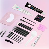 Kit de Tinte Coreano de Larga Duración para Cejas y Pestañas, Venta al por Mayor, Set de Tinte de Henna para Cejas y Pestañas de 15ml, Kit Profesional de Tinte para Cejas
