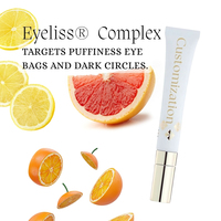 Crema Contorno de Ojos Reafirmante Antiedad de Marca Privada con Ácido Hialurónico para Arrugas y Líneas Finas, Logotipo Personalizado, Antiarrugas, para Todo Tipo de Piel