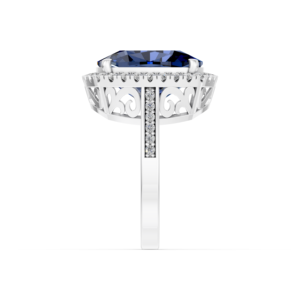 Anillo de Plata 925 con Diamante de Laboratorio para Mujer, Certificado IGI, RJC, ODM, OEM, Fabricante Ético, Venta al Por Mayor R102083 - Product Image 3