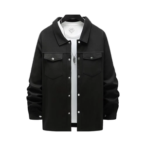 Chaqueta Cortavientos de Verano Unisex de Moda, Personalizada, con Exterior de Lona y Poliéster, Corte Ajustado, Cuello Mao, de Alta Calidad - Product Image 3