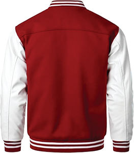 Smart Men's Hooded Varsity <b>Jacket</b> with Zipper Closure Cartoon & Patchwork Designs 100% Wool Streetwear for Warmth - Product Image 2