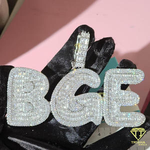 Luxury 153 Number Necklace Moissanite Diamond <b>Iced</b> <b>Out</b> Pendant Hip Hop <b>Chain</b> Fashion Jewelry - Product Image 5