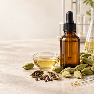 Life & Pursuits Raw Cardamom Flower Essential <b>Oil</b> 100% Pure Cold Pressed Brightening & Blackhead <b>Removal</b> for Oily/All Skin Types - Product Image 3