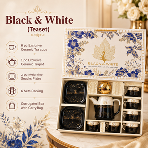 Juego de Tazas de Té de Melamina de Lujo con Diseño Floral, 7 Piezas, con Caja y Bolsa de Transporte, para el Día de la Madre y Año Nuevo - Product Image 3