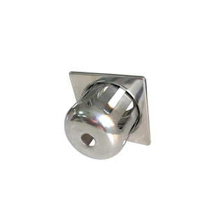 Grand drain de sol carré de 2 pouces en acier inoxydable, installé dans les toilettes sur la terrasse, haute qualité, adapté à diverses industries - Product Image 1