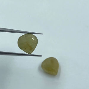 Cuentas facetadas de corindón amarillo para pulsera, piedra preciosa natural, joyería de diseño hecha a mano, gema para anillo, precio de oferta. - Product Image 1