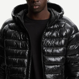 Chaqueta acolchada de invierno para hombre, talla grande, personalizada OEM, impermeable, cortavientos, con capucha y cremallera, bordada, informal, para nieve, senderismo. - Product Image 5