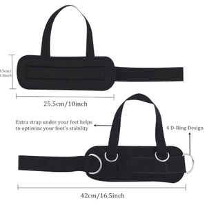 Correa de tobillo ajustable para máquina de cable, para kickbacks, entrenamiento de glúteos, extensiones de piernas, ejercicios de abducción de cadera y glúteos, para gimnasio - Product Image 2